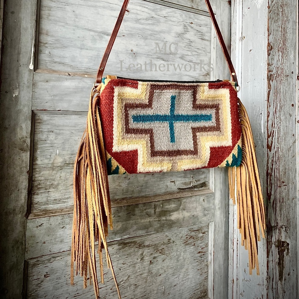 Custom saddle blanket purse